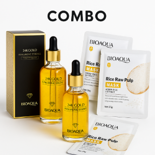 2 SERUM 24K ORO BIOAQUA + MASCARILLAS + ENVIO GRATIS