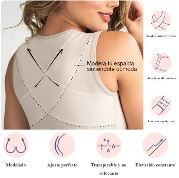 PosturaFacil - Brasier Cómodo Corrector de Postura + Envió gratis